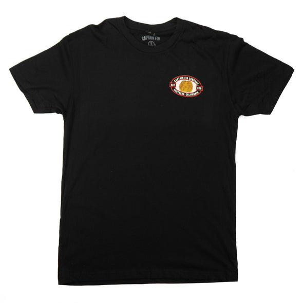 Captain Fin Lions Head BLK Tee - Outer Tribe