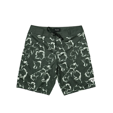 Brixton Washed Stone Black Barge Trunk Board Short - Outer Tribe